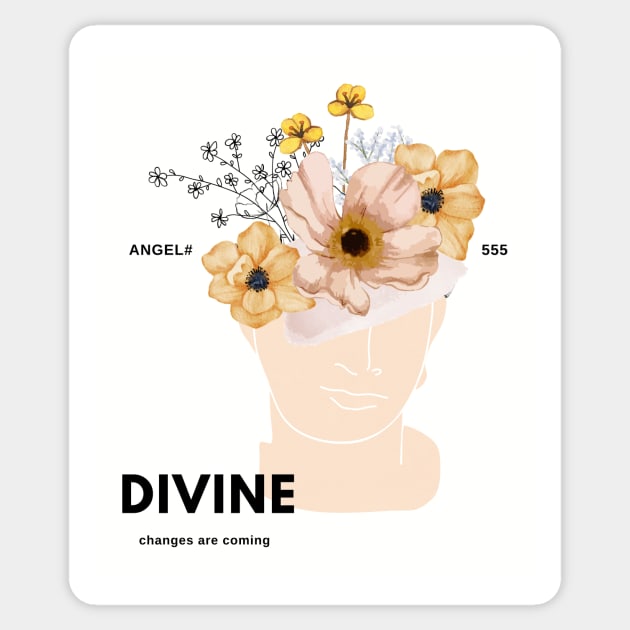 Spiritual angel number # 555 Sticker by MOFF-